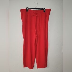 Men's Red Casual Pants